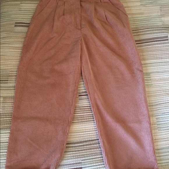 topshop pink cord trousers